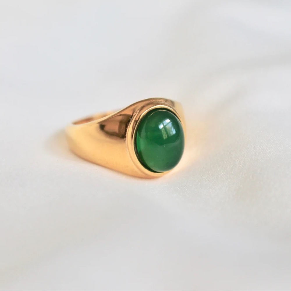 Green Stone Ring
